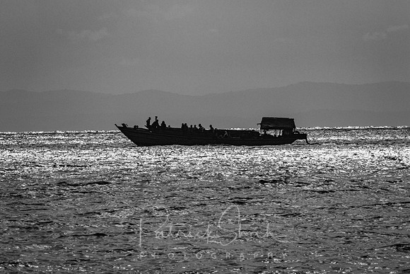 P010 Cargo boat sails south on Lake Tanganyika