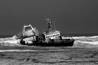 P170 Shipwrecked fishing boat, Walvis Bay, Namibia