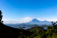 P040 Mt Muhavura across Lake Mutanda, western Uganda.